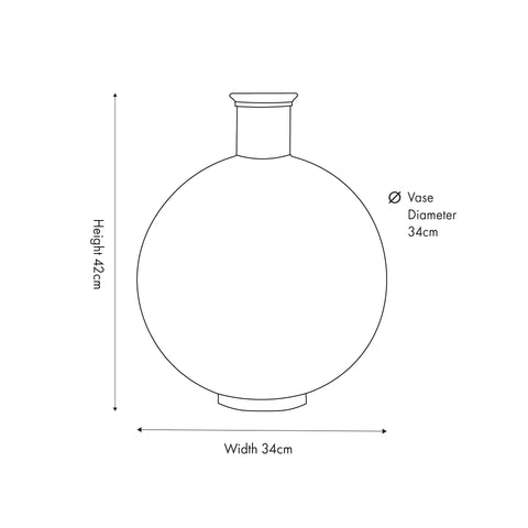 Diego Lilac Round Recycled Glass Vase